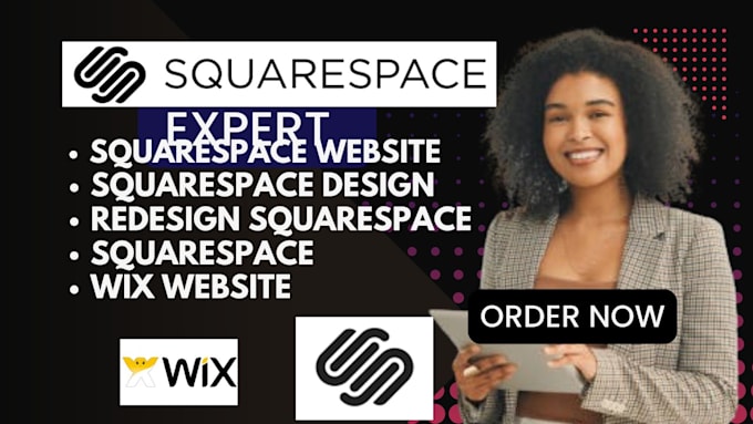 Gig Preview - Build squarespace website design squarespace  development squarespace wix design