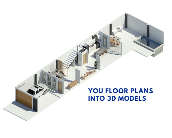 Gig Preview - Turn your 2d floor plan into an 3d floor plan