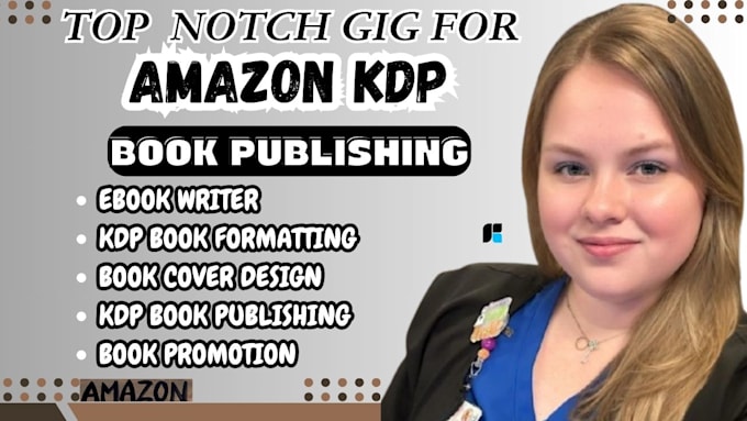 Gig Preview - Do amazon ebook, book formatting, amazon kdp book publishing, for amazon kdp