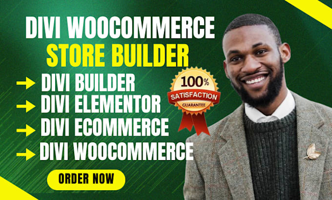 Gig Preview - Build woocmmerce store using divi elementor divi builder divi child theme