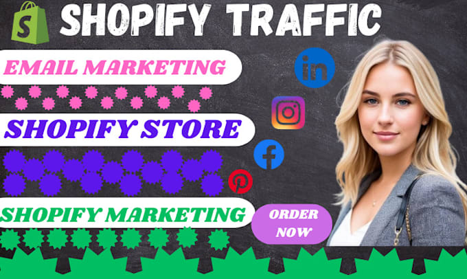 Gig Preview - Boost shopify traffic, enhance sales with digital marketing shopify promotion