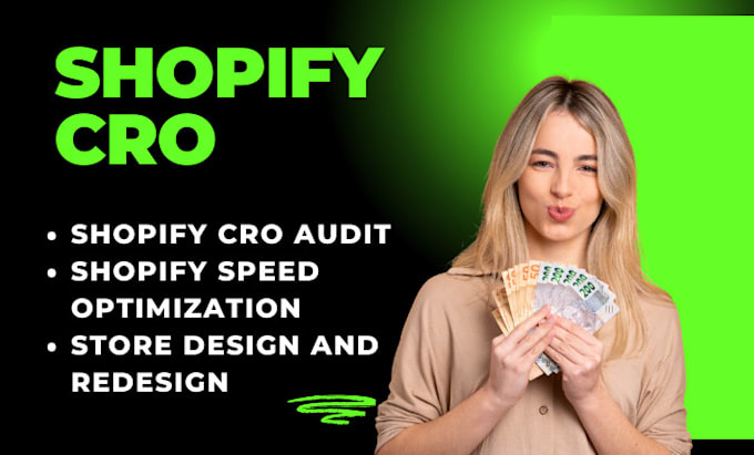 Gig Preview - Shopify cro audit increase conversion rate shopify seo audit website cro edit