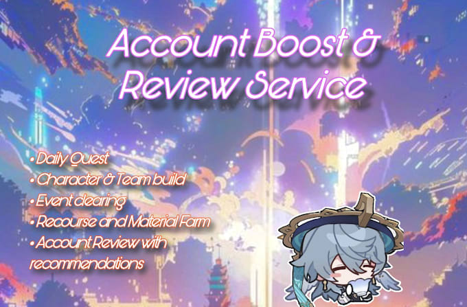 Gig Preview - Boost your honkai star rail account