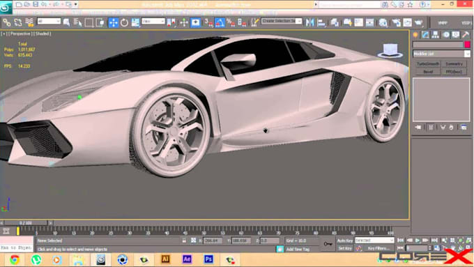 Gig Preview - Create 3d car modeling with interior and exterior low poly high poly texture max