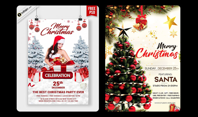 Gig Preview - Design christmas flyer, christmas logo and christmas video in 4 to 15 honurs