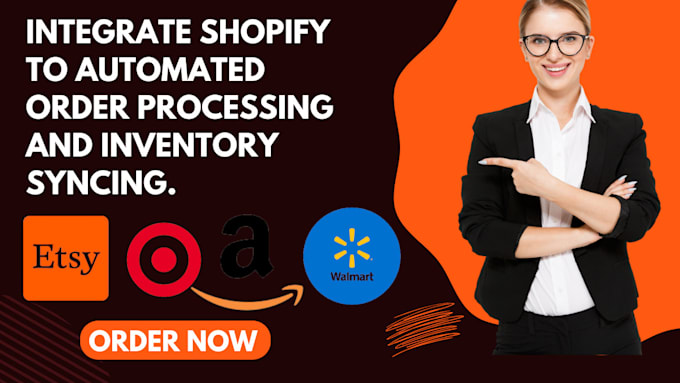 Gig Preview - Integrate shopify store to etsy walmart amazon and target plus to automate order