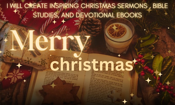 Gig Preview - Create inspiring christmas sermon, bible studies, and ebooks