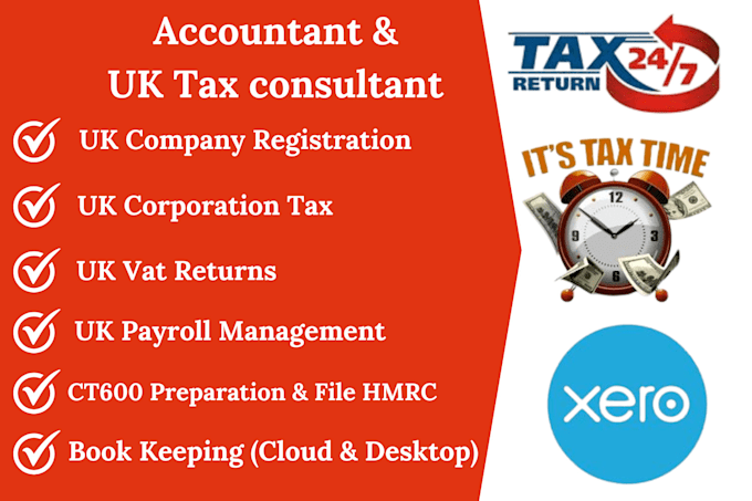 Bestseller - be UK accountant to file company accounts tax vat returns