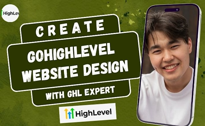 Gig Preview - Gohighlevel website design, gohighlevel website, landing page design, seo