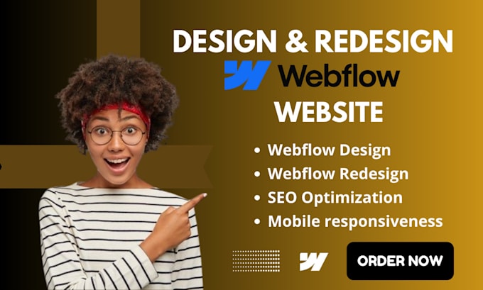 Gig Preview - Design redesign webflow website webflow expert develop webflow figma to webflow