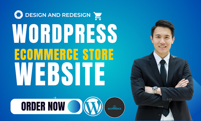 Gig Preview - Create a dynamic wordpress ecommerce godaddy webshop real estate wix website