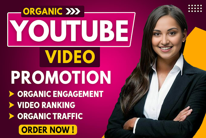 Gig Preview - Do organic youtube promotion for your video to grow your views