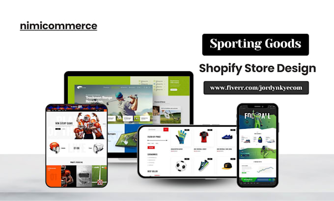 Gig Preview - Redesign sports store shopify dropshipping store design australia usa uk france