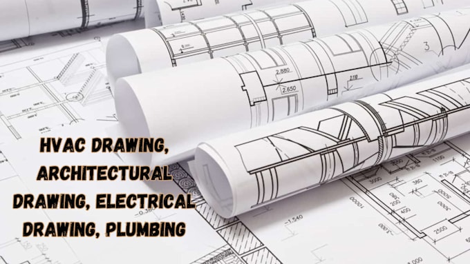 Gig Preview - Do hvac drawing, architectural drawing, electrical drawing, plumbing, hvac, mep