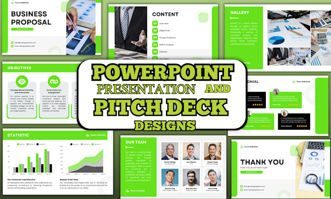 Gig Preview - Do powerpoint presentation design, business pitch deck, investor pitch deck