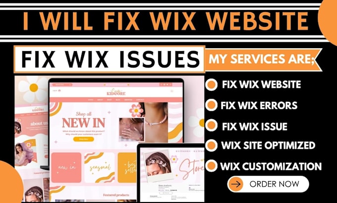 Gig Preview - Fix wix website wix website redesign wix site design wix redesign wix website