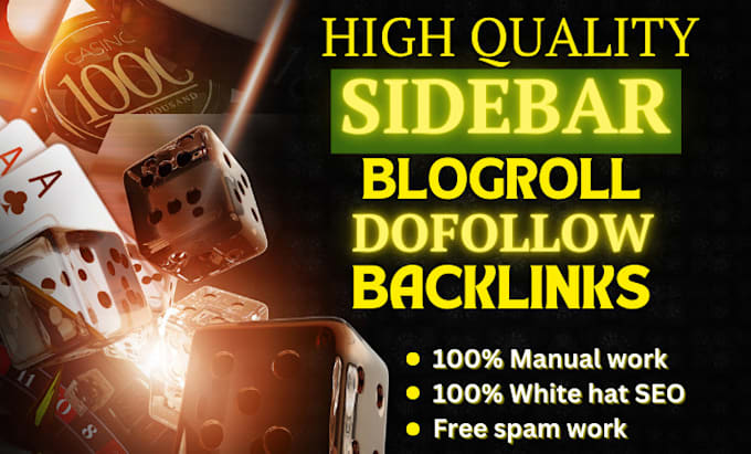 Bestseller - do high da DR 50 sidebar footer blogroll dofollow SEO backlinks link building