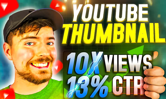 Gig Preview - Design clickbait and view boosting youtube thumblain