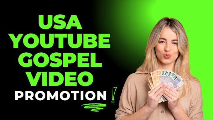 Gig Preview - Promote your christian gospel youtube music video for growth