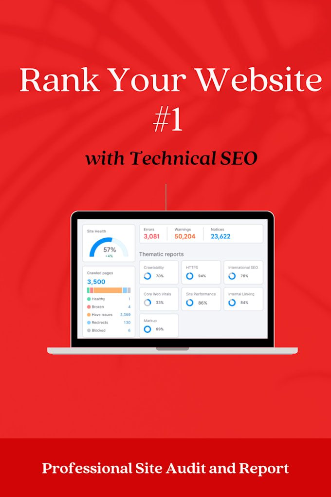 Gig Preview - Do technical website analysis and provide the site audit report in details seo