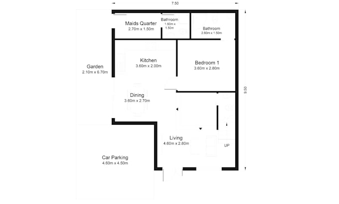 Gig Preview - Draw autocad 2d floor plan