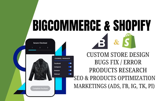 Gig Preview - Customize, design, fix bugs in bigcommerce and shopify store