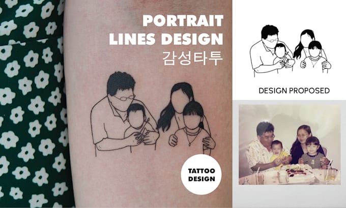 Gig Preview - Timeless family portraits in korean line style