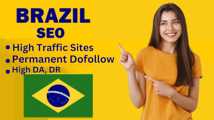 Gig Preview - Powerful backlinks high da guest post in brazilian portuguese niche for SEO