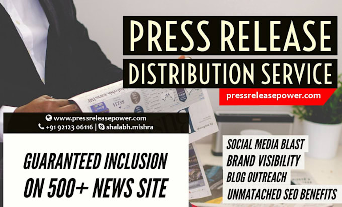 Gig Preview - Distribution music press release writing, PR distribution and top marketplace