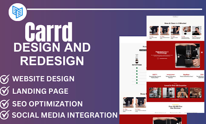 Gig Preview - Design carrd website landing page redesign carrd co thrivecart go high level