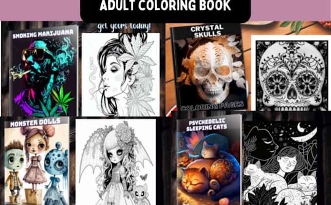 Gig Preview - Provide premium bold and easy coloring book for amazon kdp