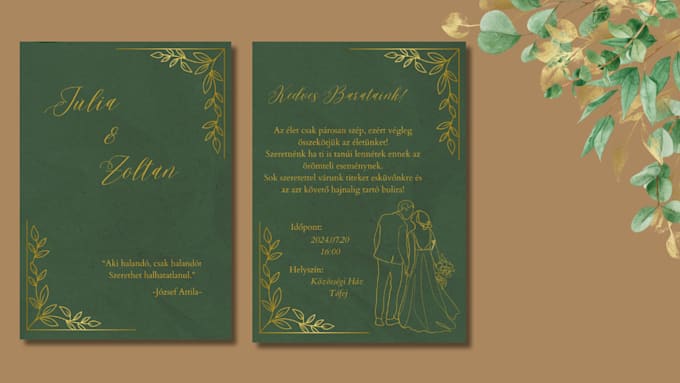 Gig Preview - Design you wedding and party invitations