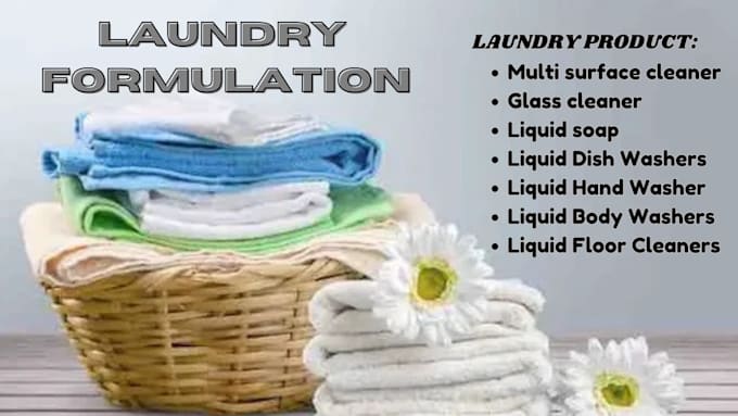 Gig Preview - Do expert laundry formulation services