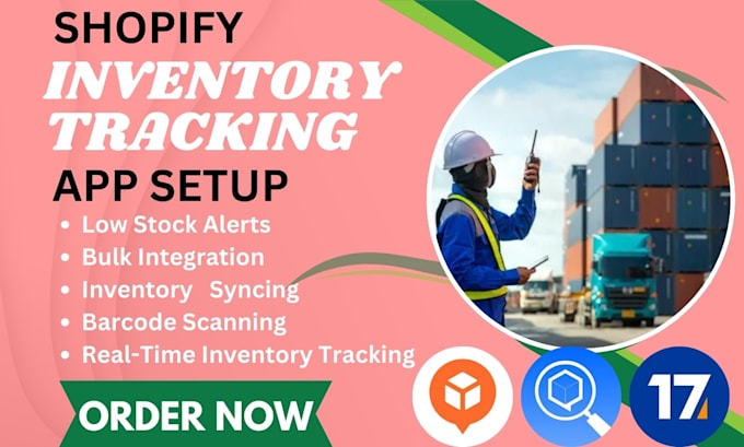 Gig Preview - Setup shopify inventory tracking aftership parcelpanel 17track trackingmore app