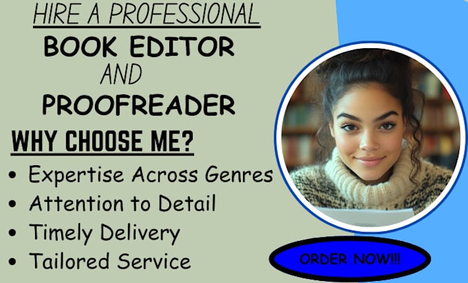 Gig Preview - Proofread, edit,format memoir,nonfiction,fiction novel developmental book editor