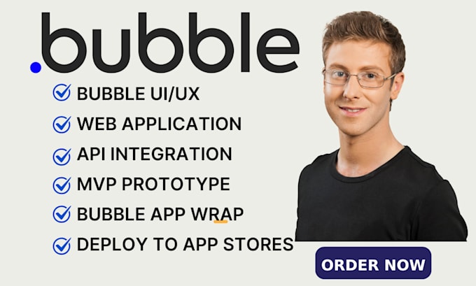 Gig Preview - Do your bubble mvp bubble website bubble crm saas