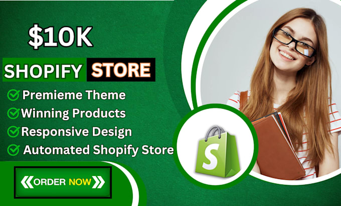 Gig Preview - Setup profitable shopify website or shopify store design