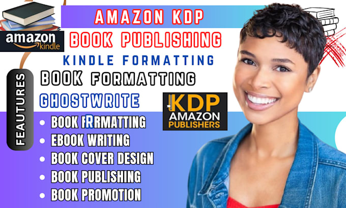 Gig Preview - Do amazon kdp book publishing, book promotion amazon kdp book formatting