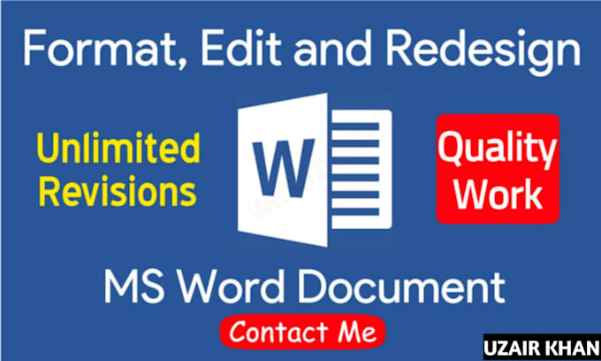 Gig Preview - Create, design, format, edit  microsoft word documents