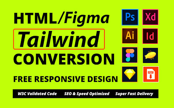 Bestseller - convert canva, psd, figma to pixel perfect HTML tailwind CSS, react