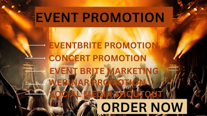 Bestseller - do event promotion, event marketing, eventbrite promotion, webinar, conference