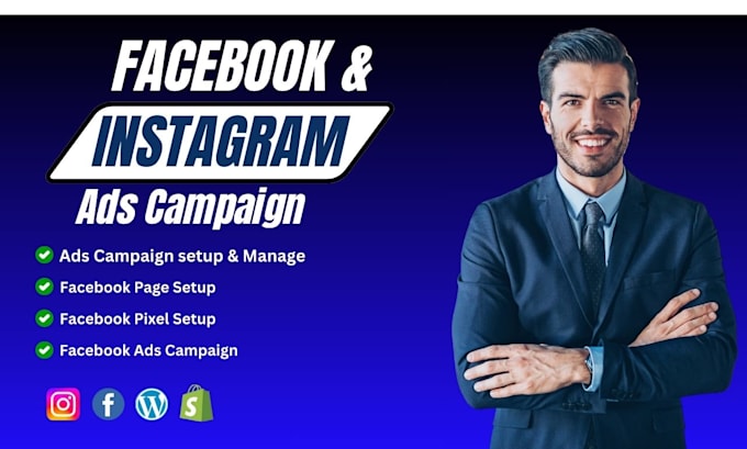 Gig Preview - Setup your facebook meta ads campaign, instagram advertising