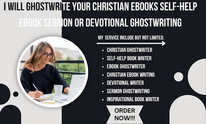 Gig Preview - Ghostwrite your christian ebook self help book sermon or devotional ghostwriting