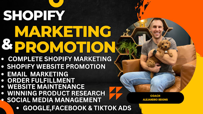 Gig Preview - Do complete shopify marketing, ecommerce marketing to boost website sales