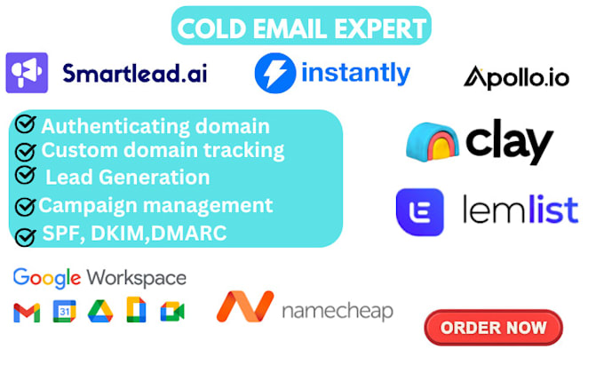 Gig Preview - Setup instantly ai or smartlead and manage instantly campaigns cold email expert