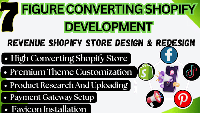 Gig Preview - Do shopify plus customizations, shopify development, cro, sales shopify design