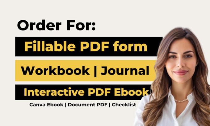 Gig Preview - Create fillable PDF forms workbook, journal design, interactive pdf document