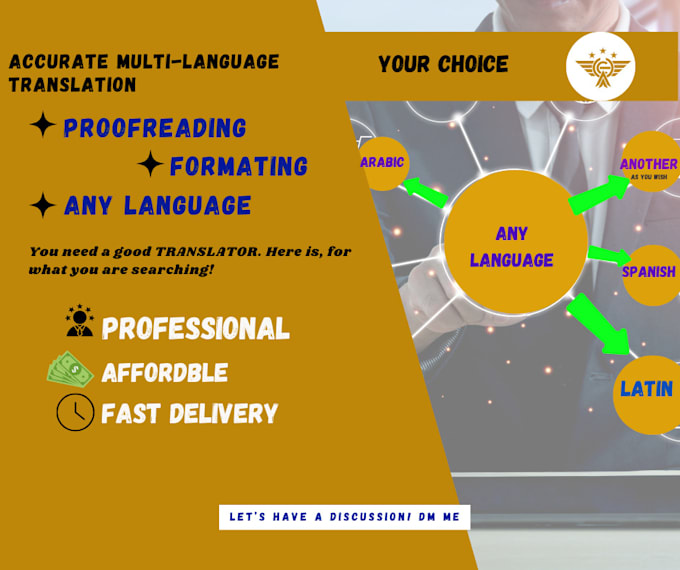 Bestseller - professionally translate any language to another fastly