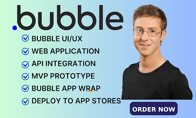 Gig Preview - Develop bubble web app bubble io website developer bubble