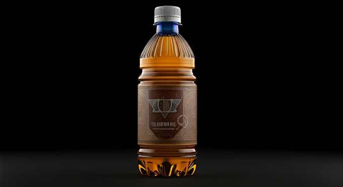 Gig Preview - 3d glass bottle, 3d modelling bottle and render, plastic bottle